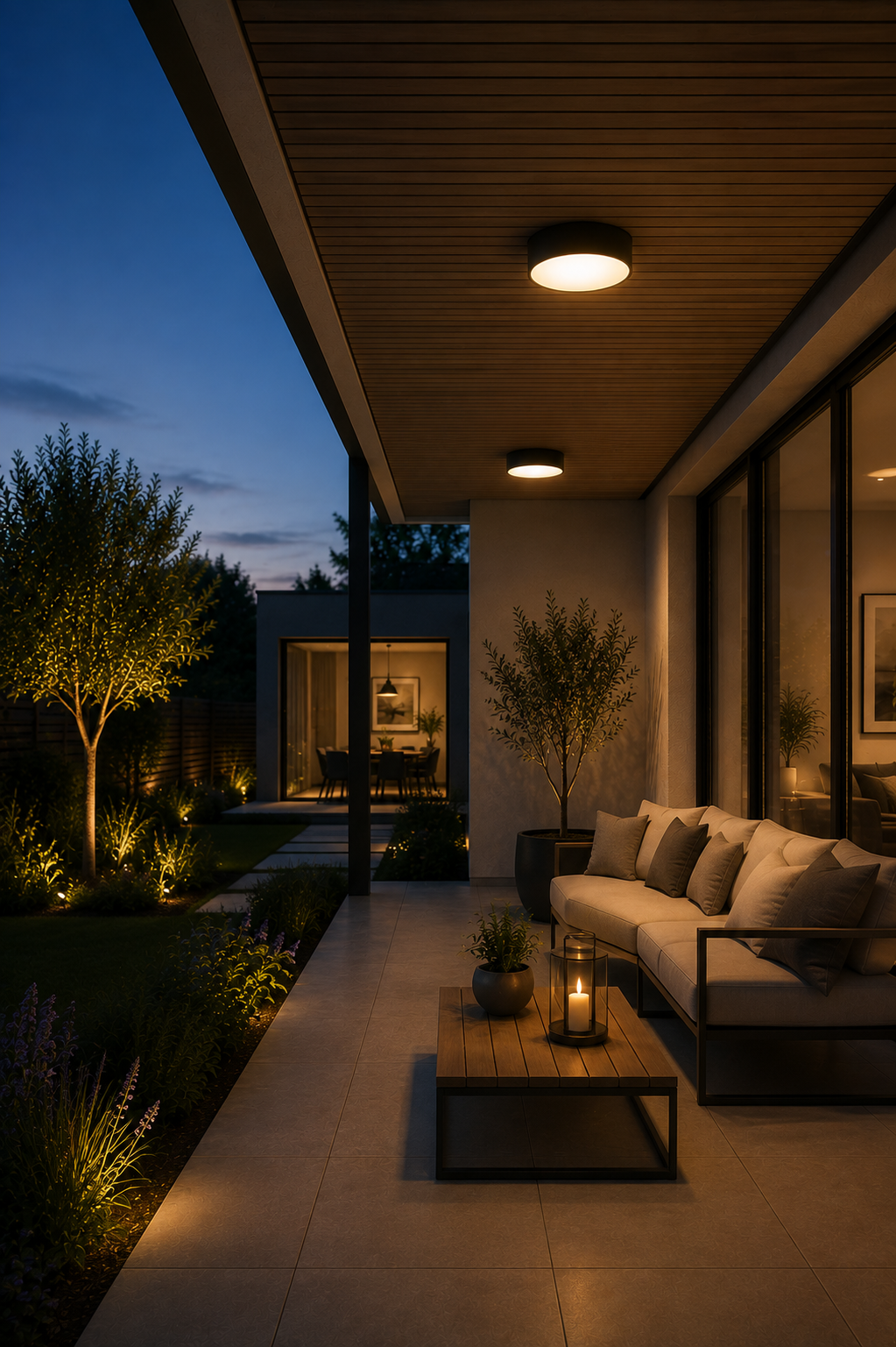 Outdoor ceiling lights collection featuring exterior soffit and porch ceiling fixtures
